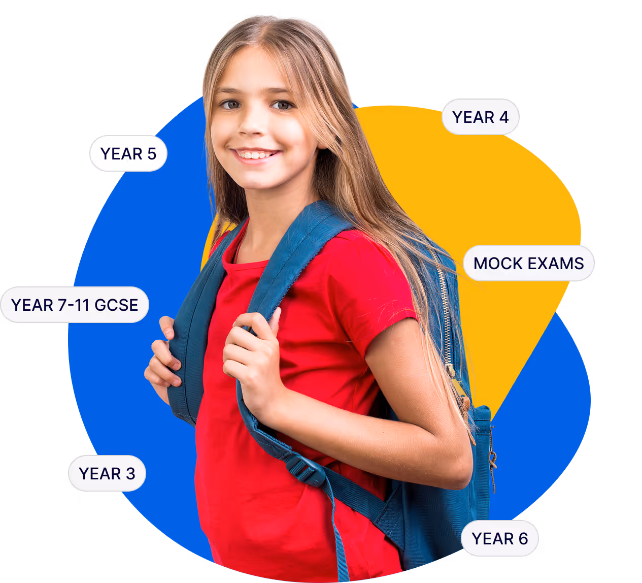 Smiling student with backpack