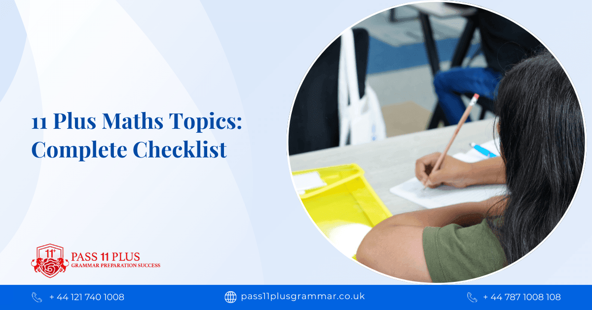 11 Plus Maths Topics Complete Checklist