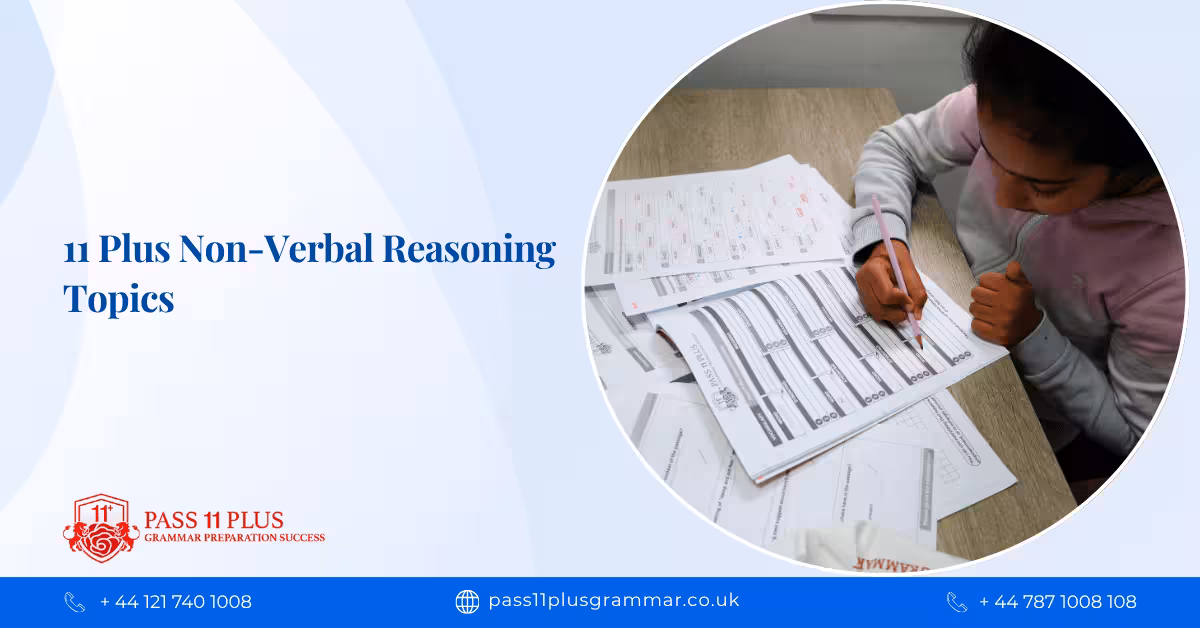 11 Plus Non-Verbal Reasoning Topics
