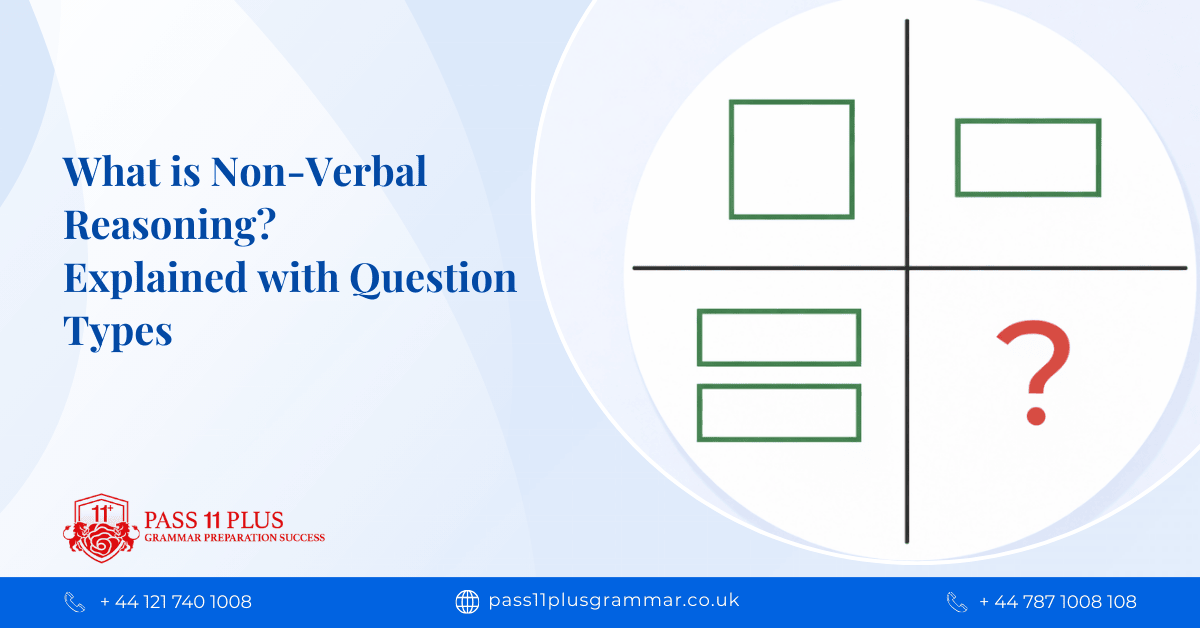 What is non verbal reasoning explained with question types