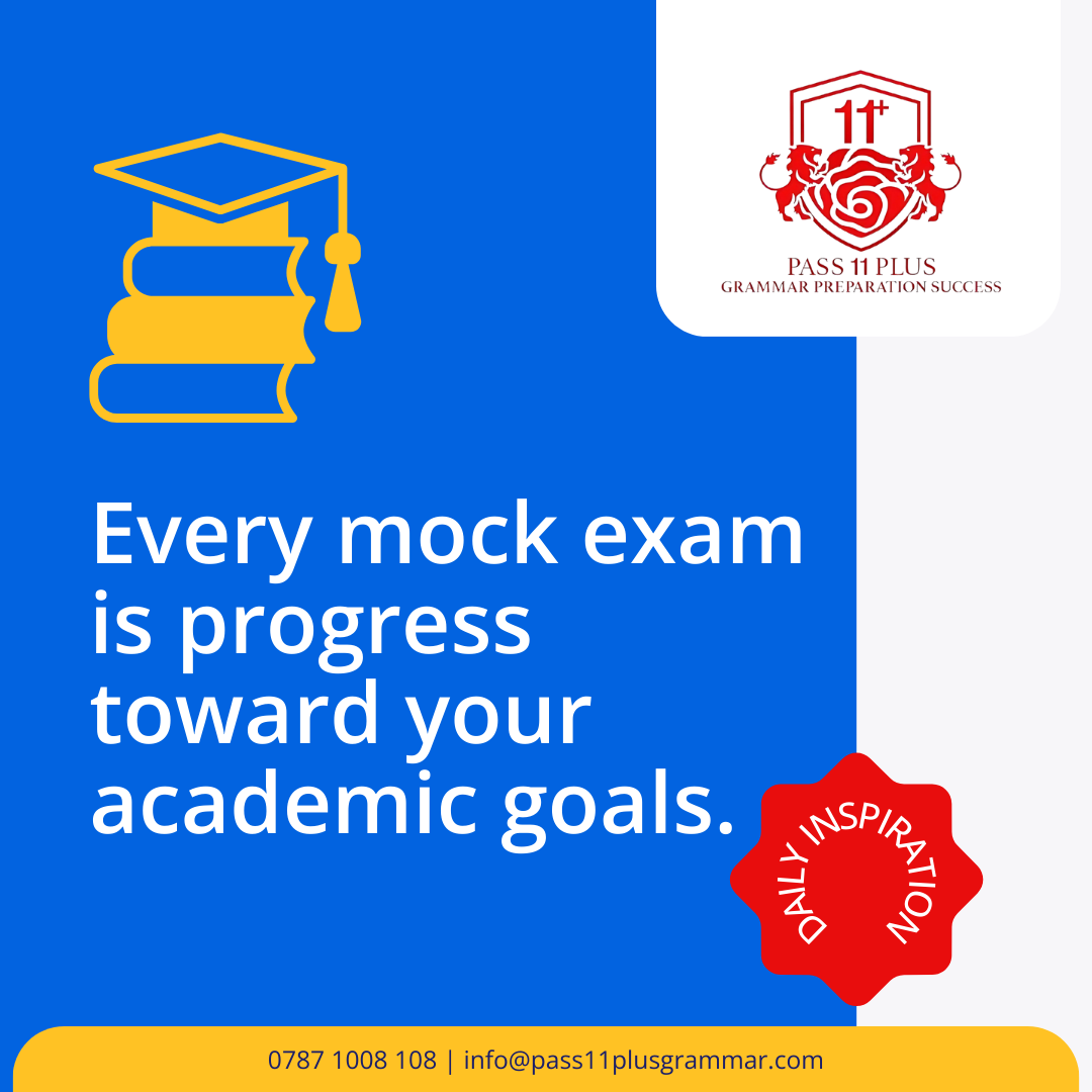 Progress towards academic goals with Pass 11 Plus Grammar