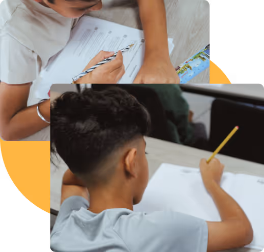 Tutor and student in study session